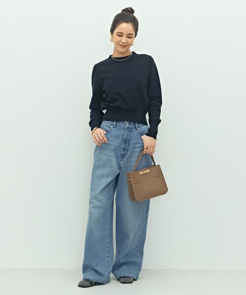 NOLLEY’S(ノーリーズ)の「《手洗い可能》襟レース2WAYプルオーバーニット(ニット/セーター・レディース・ブラック/チャコールグレー/ネイビー・38)」の22枚目の写真