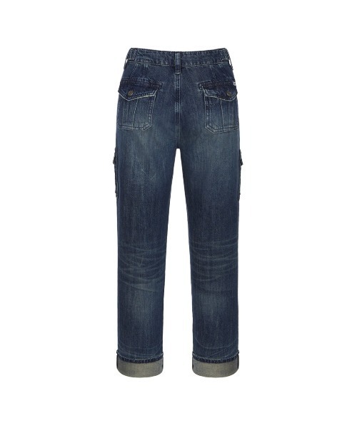 【インディゴブルー(GOHD)】GUESS Originals デニムパンツ ストレートジーンズ (W)Capri Denim Pants GUESS Originals Capri デニムパンツ ストレートジーンズ | GUESS(ゲス