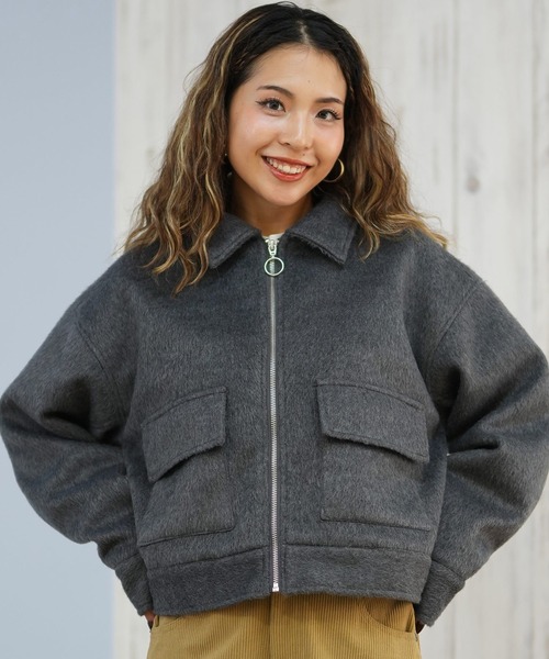 ムラサキスポーツ(ムラサキスポーツ)の「RIKKA FEMME/リッカファム ジャケット RF25FW26(その他アウター・レディース・グレー/ベージュ・FREE)」の1枚目の写真