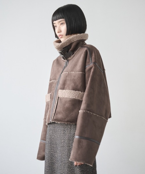 IA ムートンコート AIC. ムートンコート ボアコート ムートンライクショートボア