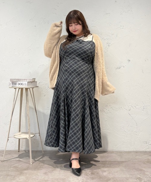 大きいサイズ】イレヘムマーメイドキャミワンピ（ワンピース