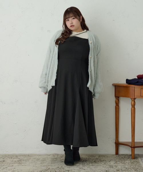 大きいサイズ】イレヘムマーメイドキャミワンピ（ワンピース