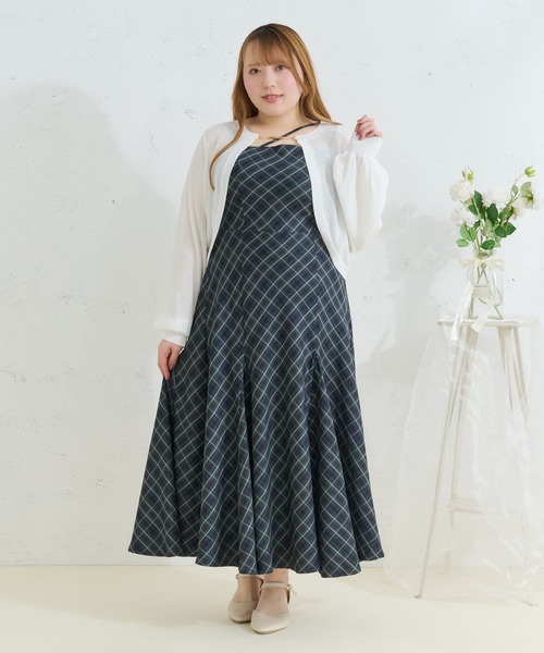 Louiosy】【大きいサイズ】イレヘムマーメイドキャミワンピ