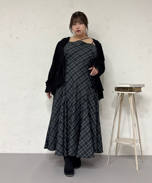 Louiosy】【大きいサイズ】イレヘムマーメイドキャミワンピ