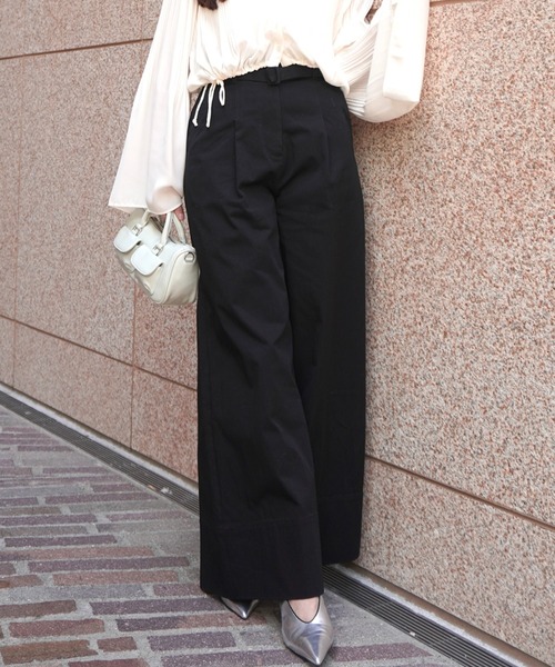 EIMY ISTOIRE（エイミーイストワール）の「ストラクチャーワイドパンツ