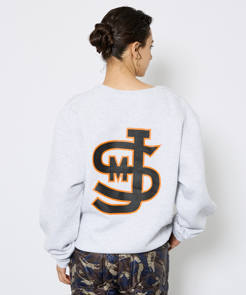 JACKSON MATISSE（ジャクソンマティス）の「【RUSSELL ATHLETIC/ラッセルアスレティック】Russell×JACKSON MATISSE/ラッセル×ジャクソンマティス/ Dri-Power  Fleece /クルースウェット（スウェット・メンズ・ライトグレー/ブラック/グレー系その他/ブラック系その他・M/L/XL）」の4枚目の写真