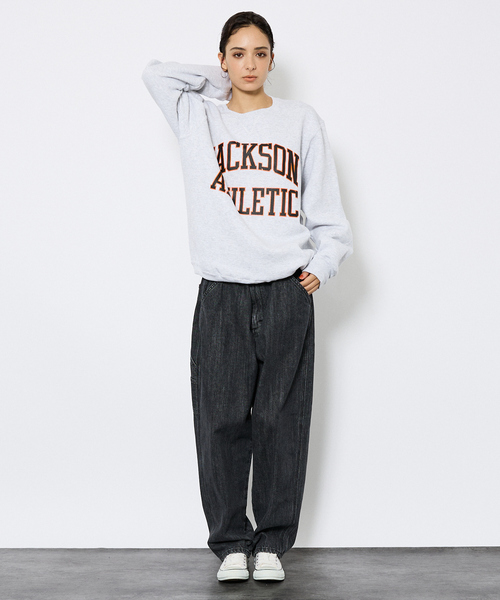 JACKSON MATISSE（ジャクソンマティス）の「【RUSSELL ATHLETIC/ラッセルアスレティック】Russell×JACKSON MATISSE/ラッセル×ジャクソンマティス/ Dri-Power  Fleece /クルースウェット（スウェット・メンズ・ライトグレー/ブラック/グレー系その他/ブラック系その他・M/L/XL）」の16枚目の写真