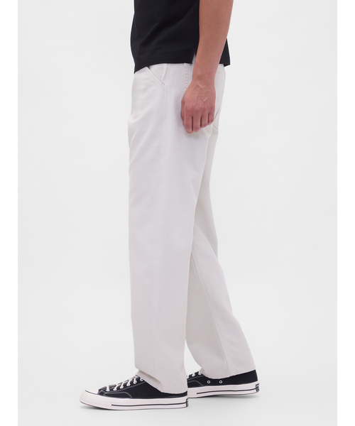 GAP（ギャップ）の「キャンバス バレル カーキパンツ（チノパンツ・メンズ・オフホワイト/オリーブ・28W 30L/29W 30L/30W 30L/31W 30L/32W 30L/31W 32L/32W 32L/33W 32L/34W 32L/36W 32L）」の8枚目の写真