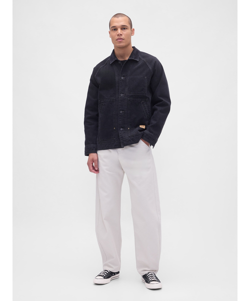 GAP（ギャップ）の「キャンバス バレル カーキパンツ（チノパンツ・メンズ・オフホワイト/オリーブ・28W 30L/29W 30L/30W 30L/31W 30L/32W 30L/31W 32L/32W 32L/33W 32L/34W 32L/36W 32L）」の3枚目の写真