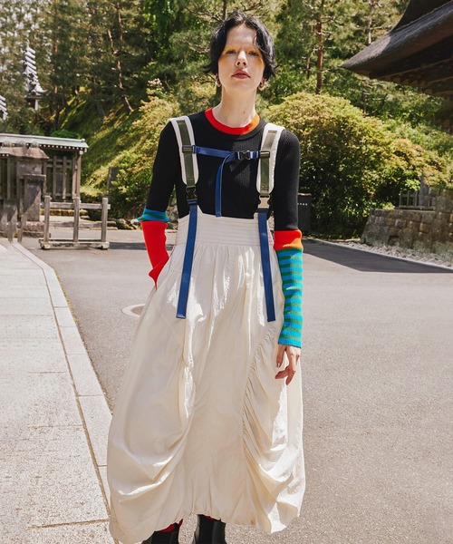 MIX SHOULDER BALLOON OP（ワンピース）｜OMMO（オーエムエムオー）の