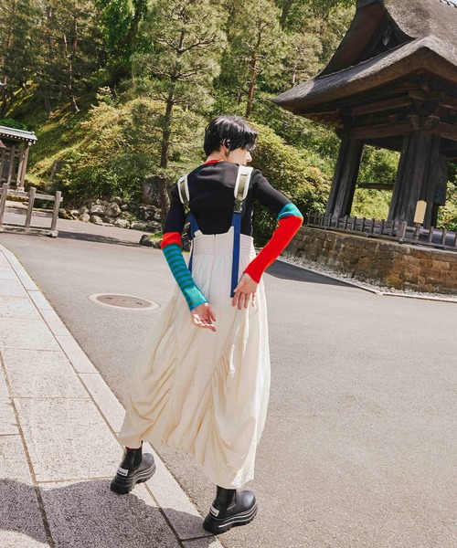 MIX SHOULDER BALLOON OP（ワンピース）｜OMMO（オーエムエムオー）の