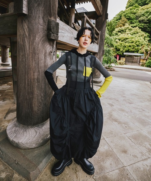 ワンピース OMMO MIX SHOULDER BALLOON OP MIX SHOULDER BALLOON OP（ワンピース）｜OMMO（オーエムエムオー）の