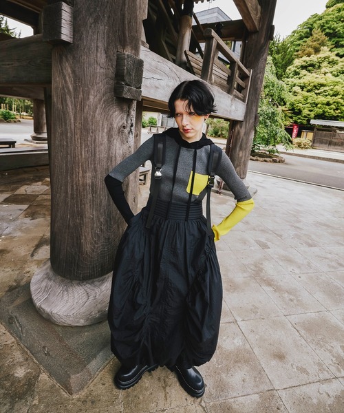 MIX SHOULDER BALLOON OP（ワンピース）｜OMMO（オーエムエムオー）の