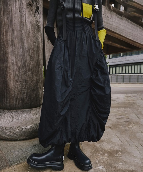 ワンピース OMMO MIX SHOULDER BALLOON OP MIX SHOULDER BALLOON OP（ワンピース）｜OMMO（オーエムエムオー）の