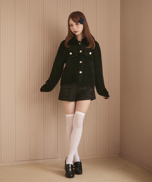TITTY&CO.（ティティーアンドコー）の「ファー襟シャギー