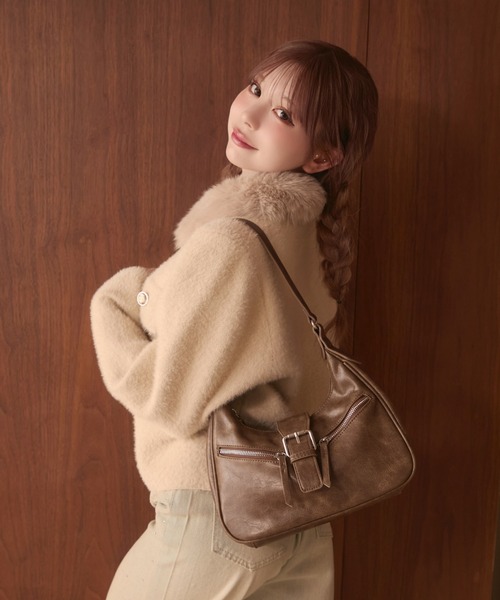 セール】ファー襟シャギージャケット（その他アウター）｜TITTY&CO