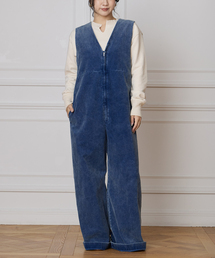 IENA LA BOUCLE | 《追加》IENA LA BOUCLE インディゴコーデュロイオールインワン2(つなぎ/オールインワン)