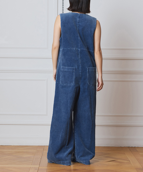 IENA LA BOUCLE（イエナラブークル）の「《追加》IENA LA BOUCLE インディゴコーデュロイオールインワン2（つなぎ/オールインワン・レディース・ブルー・36/38）」の10枚目の写真