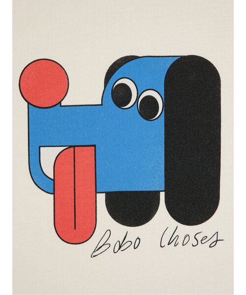 BOBO CHOSES(ボボショーズ)の「Doggy Mate長袖Tシャツ【キッズ】(Tシャツ/カットソー・キッズ・オフホワイト・100/110/120/130/140)」の7枚目の写真