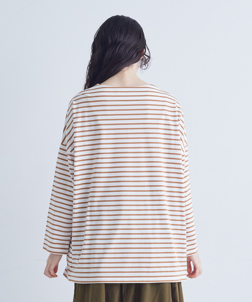 conges payes ADIEU TRISTESSE（コンジェ ペイエ アデュートリステス）の「バスクロングシャツ（Tシャツ/カットソー・レディース・ホワイト系その他/グレー系その他/ブラウン系その他・FREE）」の5枚目の写真