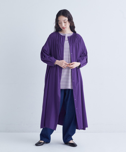 conges payes ADIEU TRISTESSE（コンジェ ペイエ アデュートリステス）の「バスクロングシャツ（Tシャツ/カットソー・レディース・ホワイト系その他/グレー系その他/ブラウン系その他・FREE）」の6枚目の写真