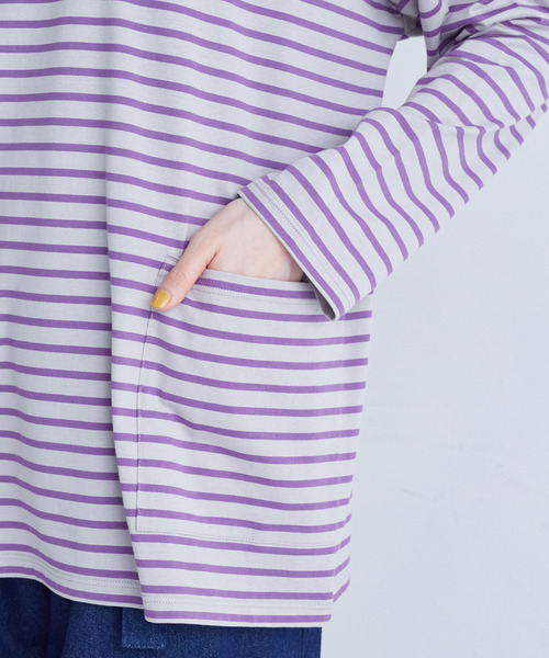 conges payes ADIEU TRISTESSE（コンジェ ペイエ アデュートリステス）の「バスクロングシャツ（Tシャツ/カットソー・レディース・ホワイト系その他/グレー系その他/ブラウン系その他・FREE）」の17枚目の写真