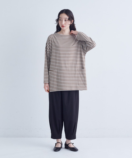 conges payes ADIEU TRISTESSE（コンジェ ペイエ アデュートリステス）の「バスクロングシャツ（Tシャツ/カットソー・レディース・ホワイト系その他/グレー系その他/ブラウン系その他・FREE）」の18枚目の写真