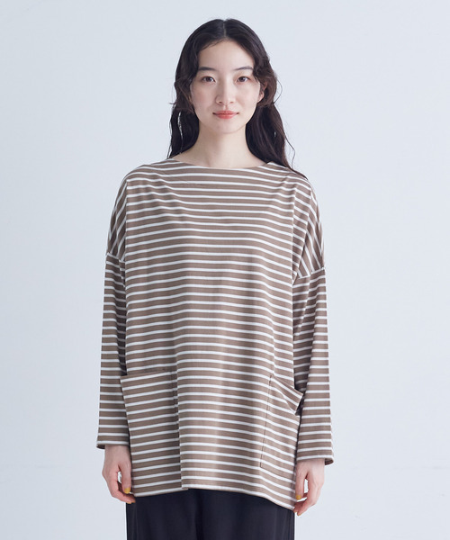 conges payes ADIEU TRISTESSE（コンジェ ペイエ アデュートリステス）の「バスクロングシャツ（Tシャツ/カットソー・レディース・ホワイト系その他/グレー系その他/ブラウン系その他・FREE）」の22枚目の写真