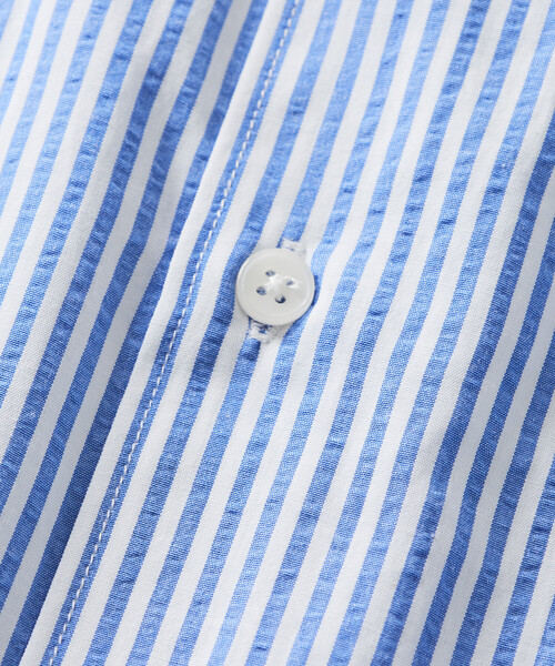 FREAK'S STORE(フリークスストア)の「限定展開 ワイドシルエット スピンドル レギュラーカラーシャツ / ヘムコード(シャツ/ブラウス・メンズ・ホワイト/ブラック/ブラック系その他/チャコールグレー/ブラウン系その他/ベージュ/サックスブルー/ブルー系その他・SMALL/MEDIUM/LARGE)」の11枚目の写真