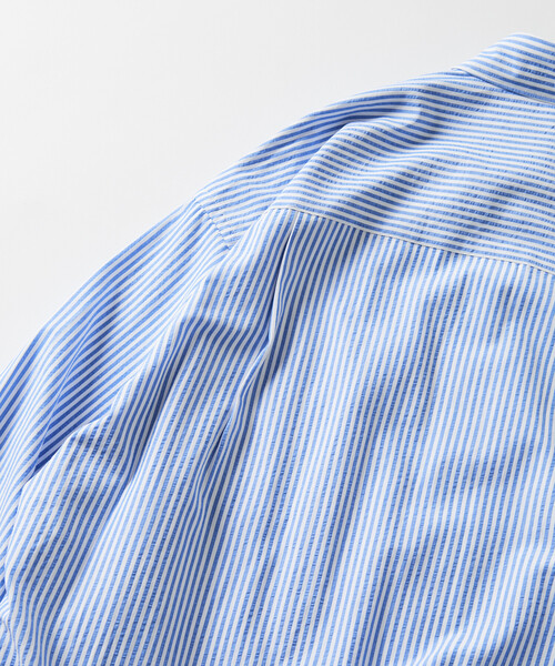 FREAK'S STORE(フリークスストア)の「限定展開 ワイドシルエット スピンドル レギュラーカラーシャツ / ヘムコード(シャツ/ブラウス・メンズ・ホワイト/ブラック/ブラック系その他/チャコールグレー/ブラウン系その他/ベージュ/サックスブルー/ブルー系その他・SMALL/MEDIUM/LARGE)」の17枚目の写真