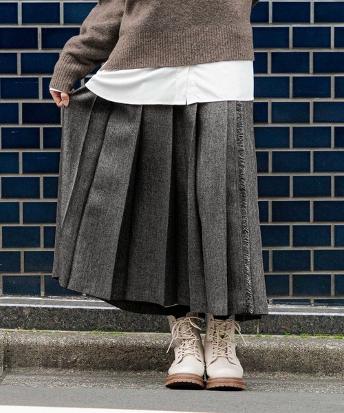 niko and...（ニコアンド）の「アソートキルトスカート（スカート・レディース・ライトブラウン/ブラック/その他10/ベージュ/グリーン・MEDIUM/LONG）」の5枚目の写真