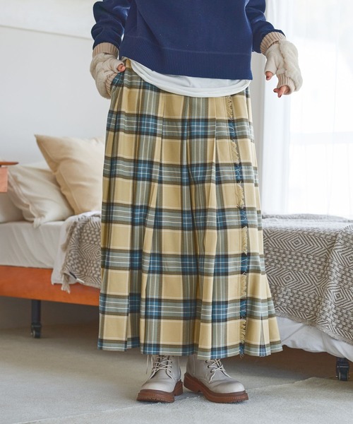 niko and...（ニコアンド）の「アソートキルトスカート（スカート・レディース・ライトブラウン/ブラック/その他10/ベージュ/グリーン・MEDIUM/LONG）」の11枚目の写真