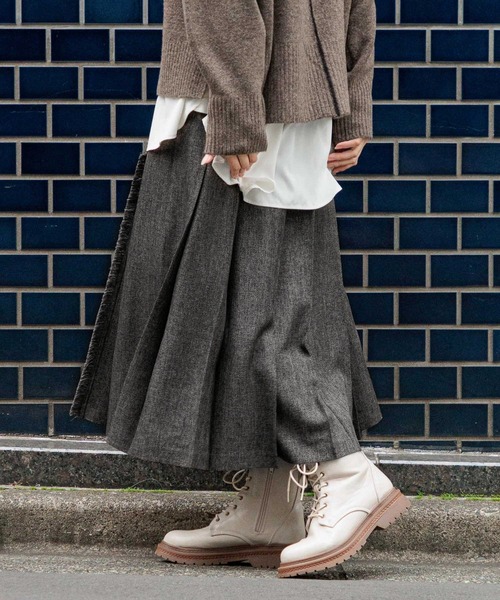 niko and...（ニコアンド）の「アソートキルトスカート（スカート・レディース・ライトブラウン/ブラック/その他10/ベージュ/グリーン・MEDIUM/LONG）」の8枚目の写真