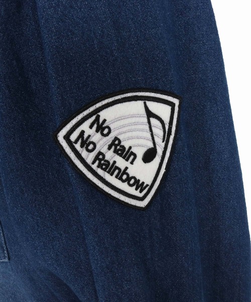 No Rain No Rainbow(ノーレインノーレインボー)の「ms6228-denim shirt デニムシャツ(NR25W-16)(シャツ/ブラウス・メンズ・ネイビー/ブルー・M/L/XL)」の21枚目の写真