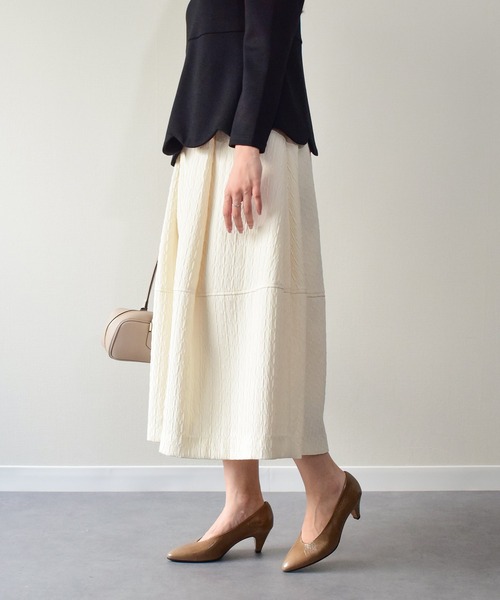 FABIO RUSCONI(ファビオルスコーニ)の「【FABIO RUSCONI】コーンヒールポインテッドトウパンプス(F51123)(パンプス・レディース・アイボリー/ブラック・37/36/38/35)」の6枚目の写真