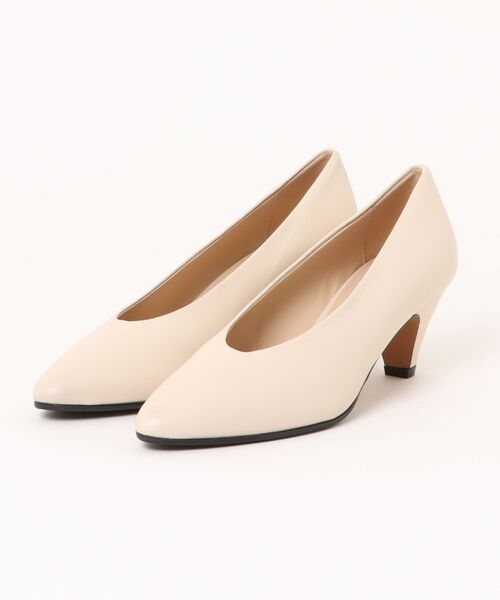 FABIO RUSCONI(ファビオルスコーニ)の「【FABIO RUSCONI】コーンヒールポインテッドトウパンプス(F51123)(パンプス・レディース・アイボリー/ブラック・37/36/38/35)」の7枚目の写真