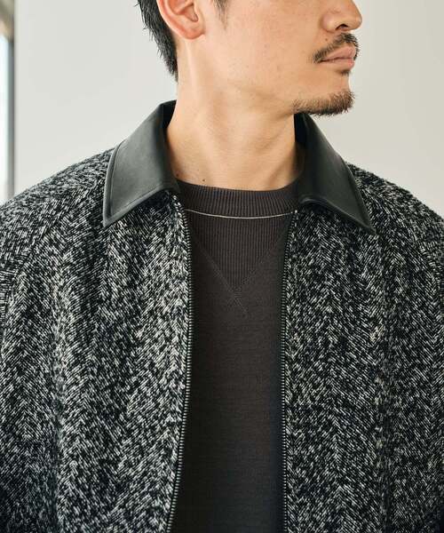 EDIFICE（エディフィス）の「ツイード スポーツ ブルゾン【リバーシブル仕様】（その他アウター・メンズ・ベージュ系その他/ブラック/ベージュ・LARGE/MEDIUM/SMALL）」の8枚目の写真