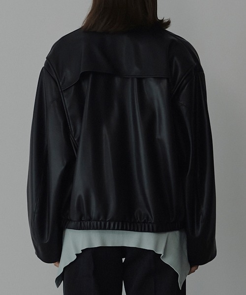 フェイクレザーブルゾン / Faux Leather Blouson（テーラード