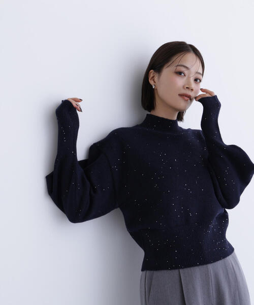 ◇フラワースパンコールニット（ニット/セーター）｜NATURAL BEAUTY