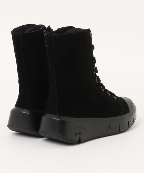 Bussola（ブソラ）の「【bussola】撥水厚底フラットレースアップブーツ(955517)（ブーツ・レディース・ブラック系その他・35/36/37/38/39）」の2枚目の写真