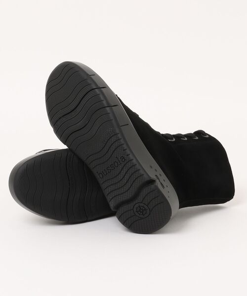 Bussola（ブソラ）の「【bussola】撥水厚底フラットレースアップブーツ(955517)（ブーツ・レディース・ブラック系その他・35/36/37/38/39）」の3枚目の写真