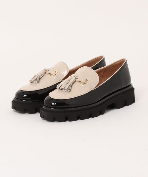 inter-chaussures（インターショシュール）の「【INTER-CHAUSSURES】ライトタンクソールタッセルローファー(I51632)（ローファー・レディース・ブラック系その他/ブラック系その他2・35/36/37/38）」の2枚目の写真