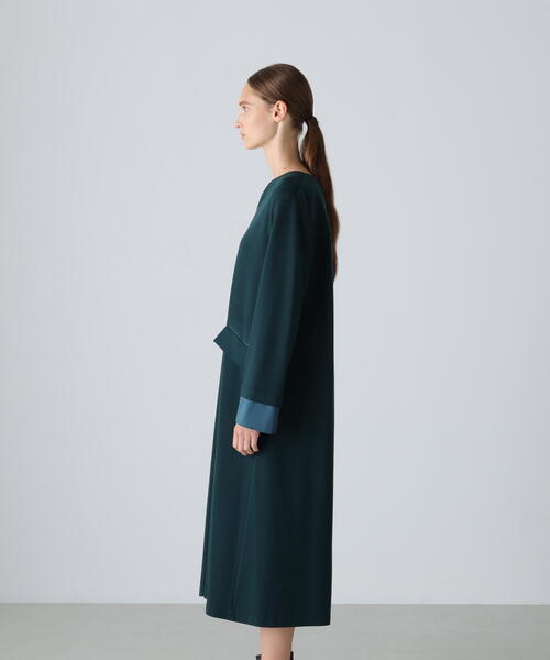 ADORE（アドーア）の「◆ストレッチポンチワンピース（ワンピース・レディース・グリーン/ブラック・38）」の4枚目の写真