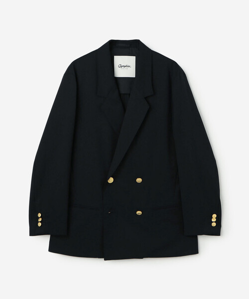 GYMPHLEX（ジムフレックス）の「Gymphlex | ダブルブレストジャケット WOMEN（テーラードジャケット・レディース・ダークネイビー・14/12）」の2枚目の写真