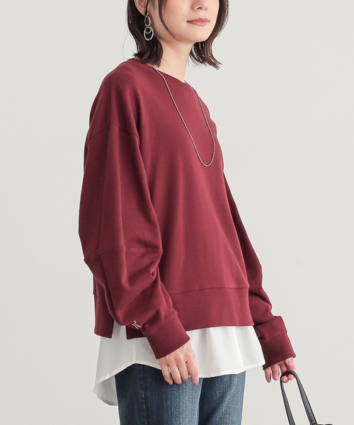 n'OrLABEL(ノアールレーベル)の「レイヤード用ラウンドヘムシャツ付け裾(シャツ/ブラウス・レディース・ブルー系その他/ホワイト系その他/オフホワイト/ブラック/ブラック系その他・2/1)」の9枚目の写真