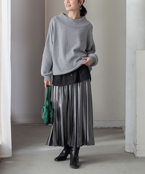 n'OrLABEL(ノアールレーベル)の「レイヤード用ラウンドヘムシャツ付け裾(シャツ/ブラウス・レディース・ブルー系その他/ホワイト系その他/オフホワイト/ブラック/ブラック系その他・2/1)」の14枚目の写真