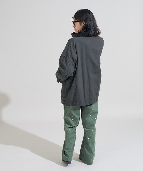 セール】襟コーデュロイ ダックジャケット（カバーオール