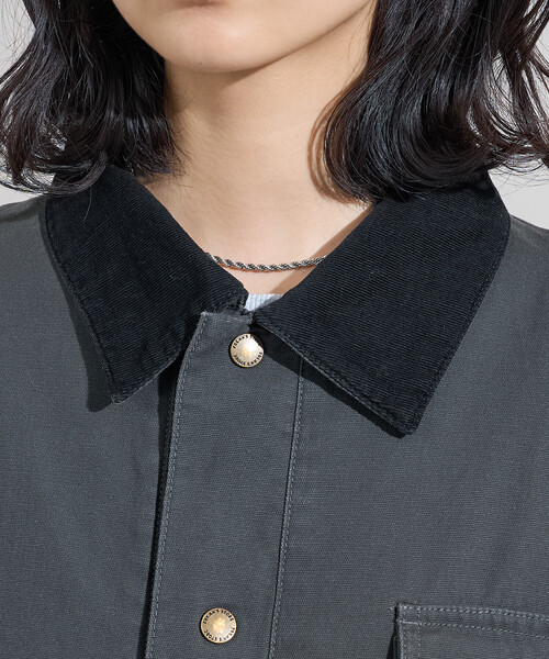 セール】襟コーデュロイ ダックジャケット（カバーオール）｜FREAK'S