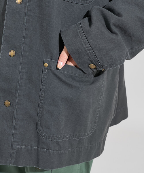 セール】襟コーデュロイ ダックジャケット（カバーオール）｜FREAK'S