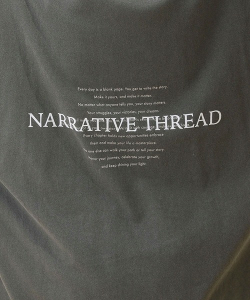 LEPSIM（レプシィム）の「【産前・産後対応】マタニティ／バックロゴプリント長袖T　587651（マタニティウェア/グッズ・レディース・チャコールグレー/オフホワイト・FREE）」の10枚目の写真